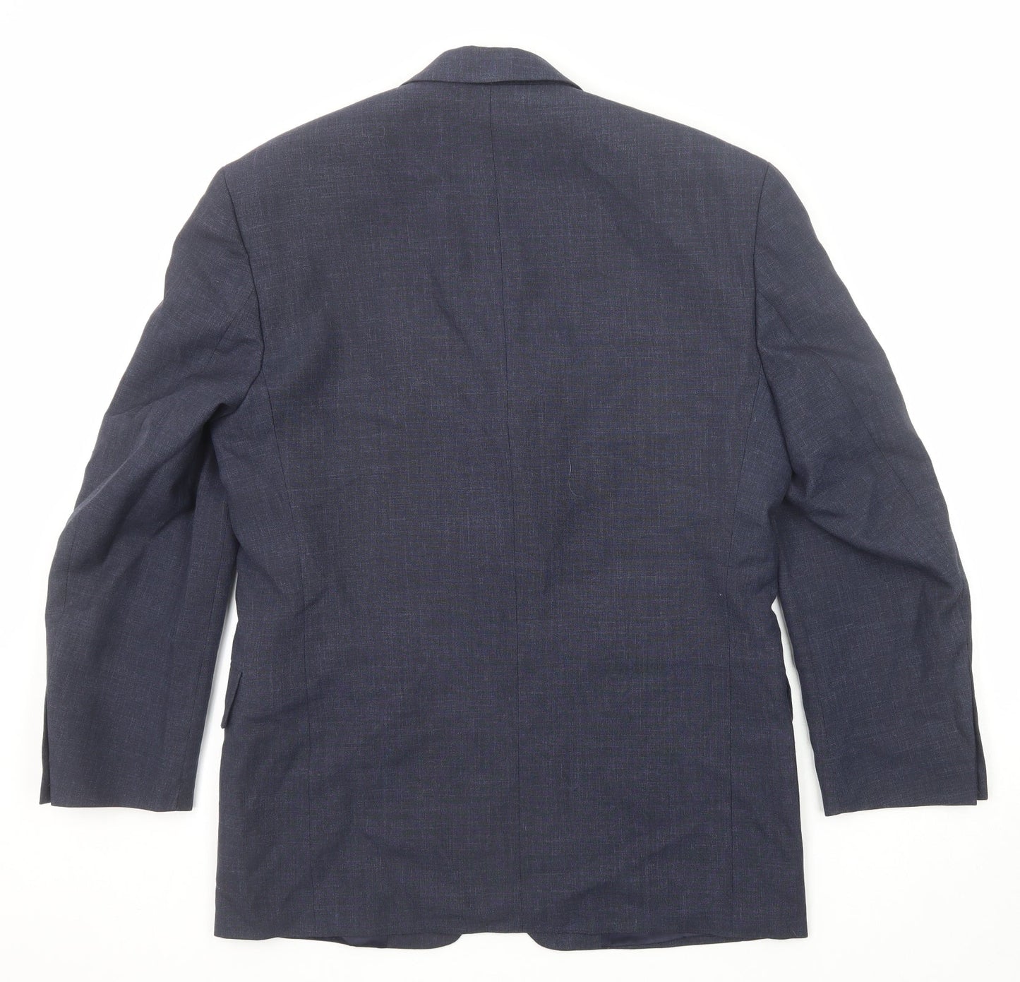 Harewood Mens Blue Polyester Jacket Suit Jacket Size 38 Regular