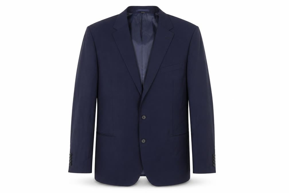 Marks and Spencer Mens Blue Polyester Jacket Suit Jacket Size 48 Regular