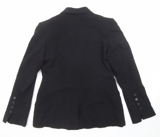 Hennes Womens Black Polyester Jacket Suit Jacket Size 14