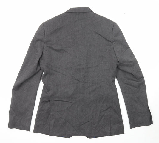 Marks and Spencer Mens Grey Polyester Jacket Suit Jacket Size 38 Regular