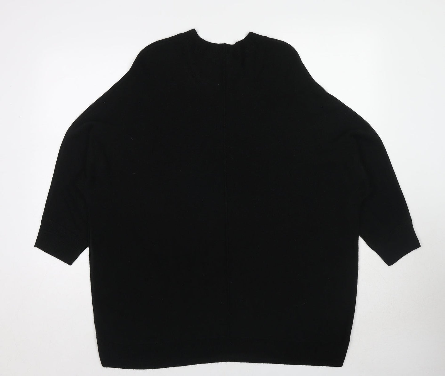 NEXT Womens Black Round Neck Acrylic Pullover Jumper Size XL