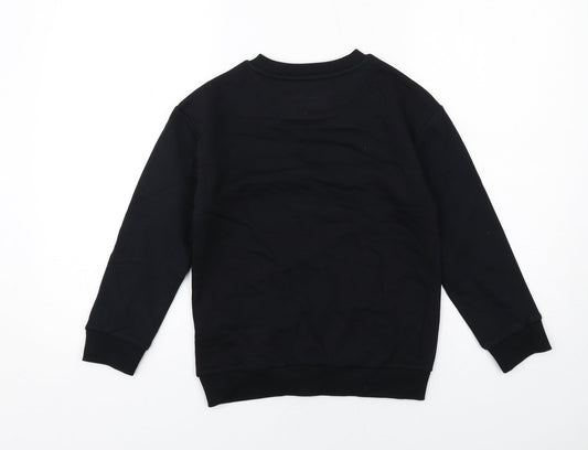 Stranger Things Boys Black Cotton Pullover Sweatshirt Size 8-9 Years Pullover - Stranger Things