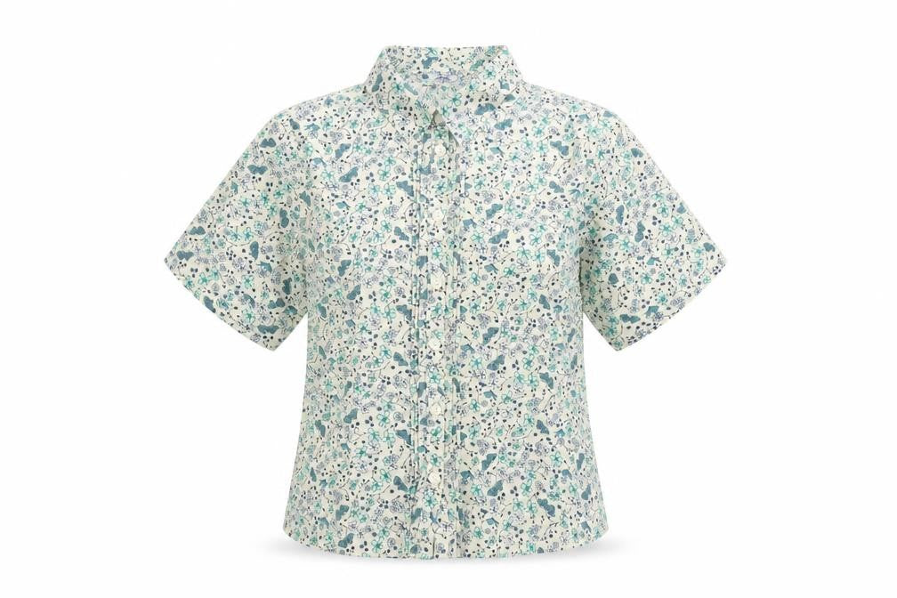 Womens UK Size 10 EWM Multicoloured Polyester Button-Up