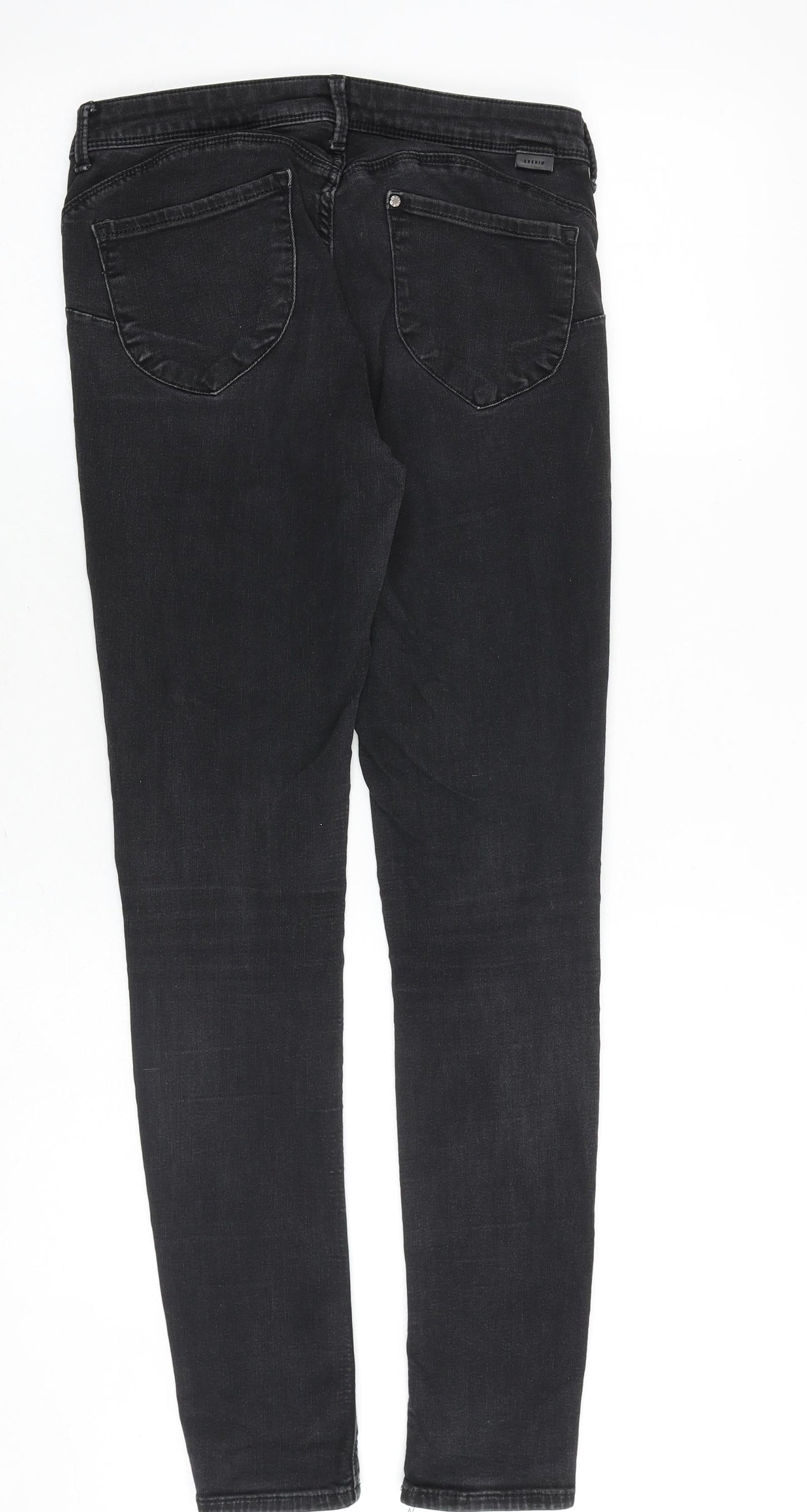 H&M Womens Black Cotton Skinny Jeans Size 28 in L32 in Slim Zip