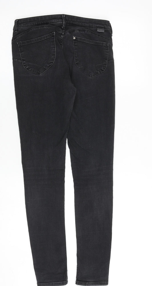 H&M Womens Black Cotton Skinny Jeans Size 28 in L32 in Slim Zip