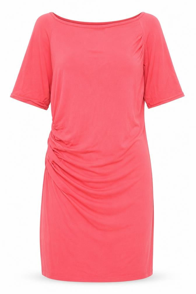 Marks and Spencer Womens Pink Polyester Shift Size 12 Round Neck Pullover