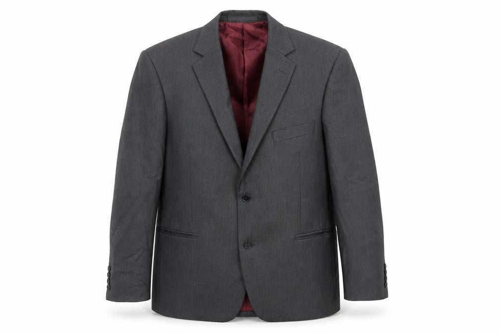 Marks and Spencer Mens Grey Polyester Jacket Suit Jacket Size 42 Regular