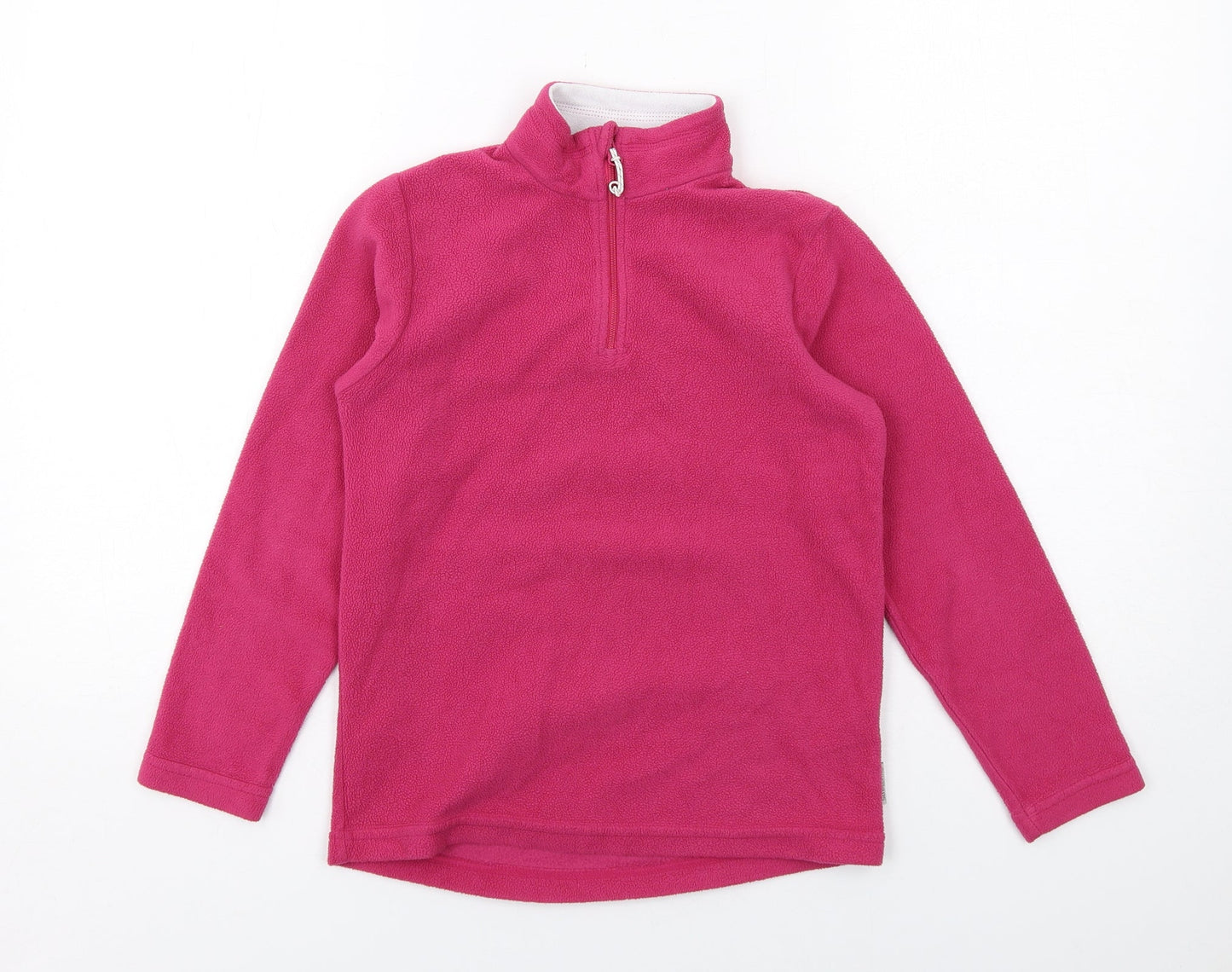 Quechua Girls Pink Polyester Pullover Sweatshirt Size 10 Years Zip
