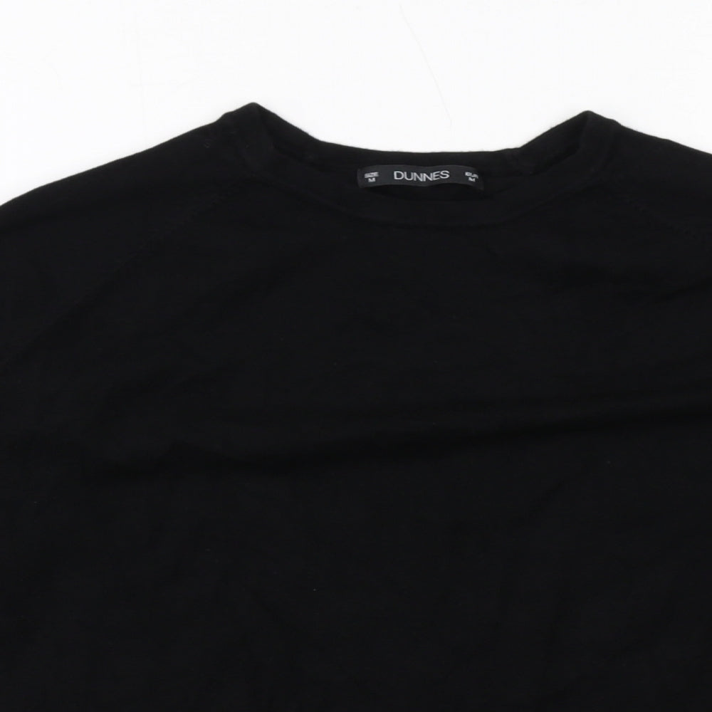 Dunnes Stores Womens Black Round Neck Viscose Pullover Jumper Size M