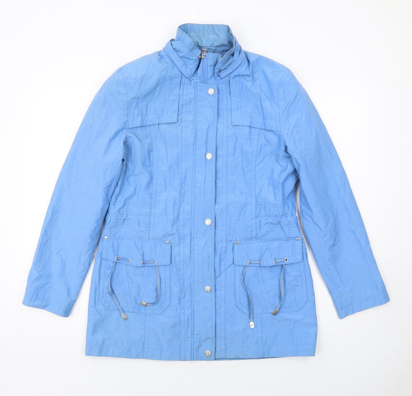 Anna Rose Womens Blue Jacket Size 12 Zip