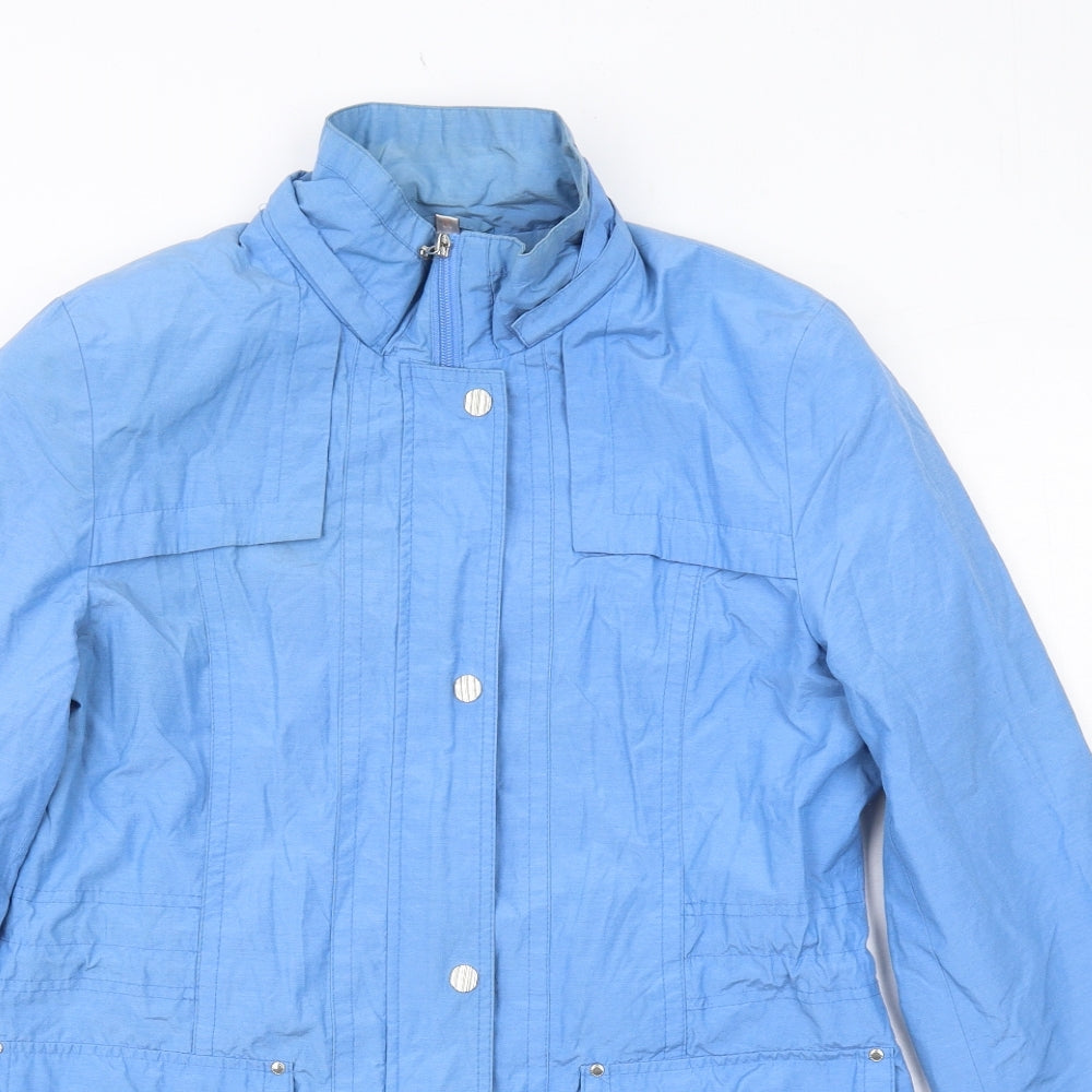 Anna Rose Womens Blue Jacket Size 12 Zip