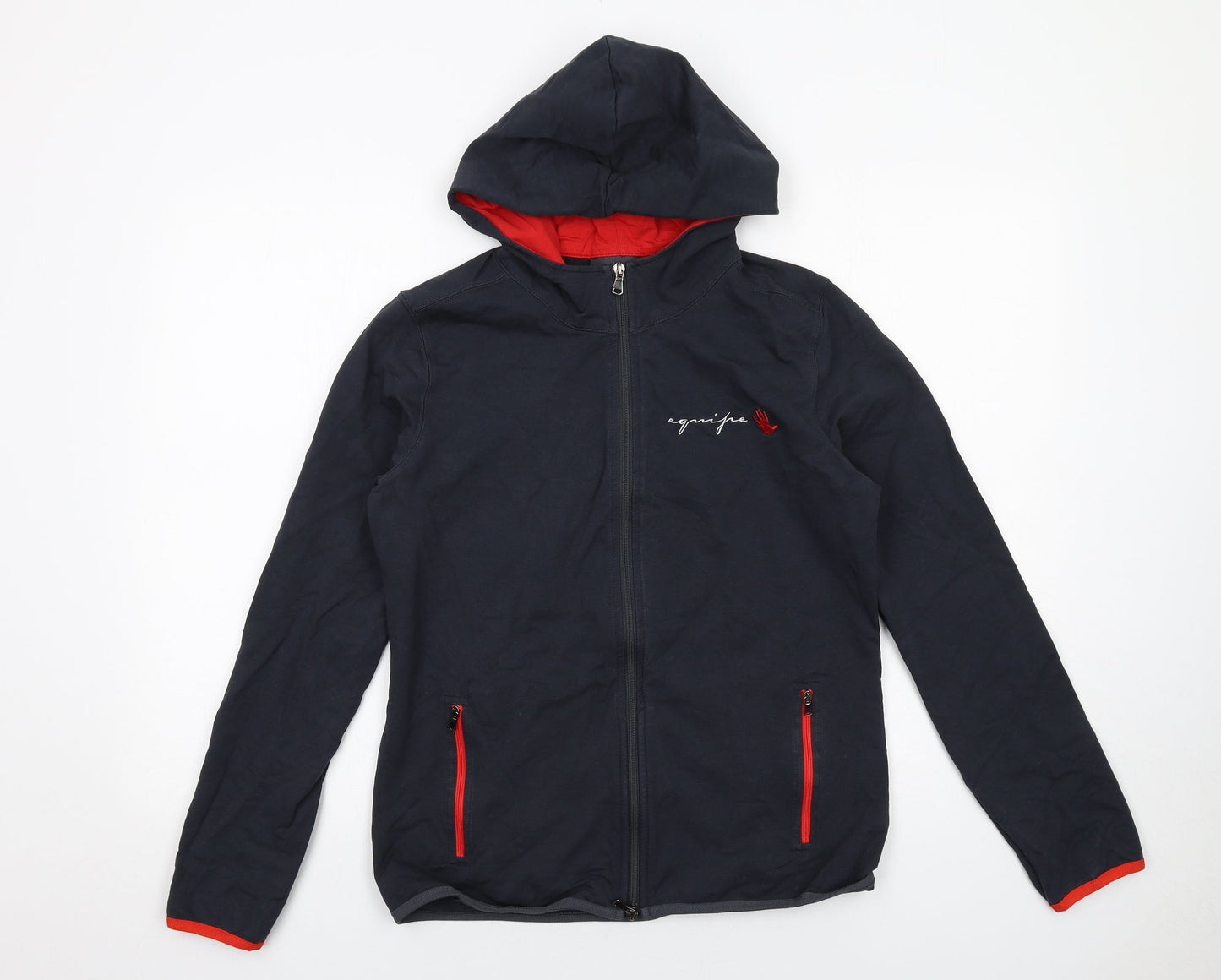 Equifax Womens Black Cotton Jacket Size L Zip