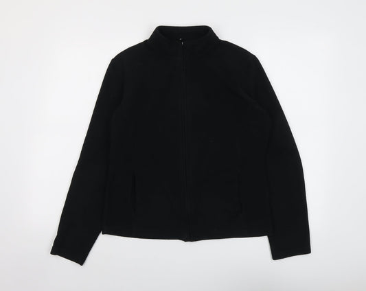 Marks and Spencer Womens Black Jacket Size 14 Zip