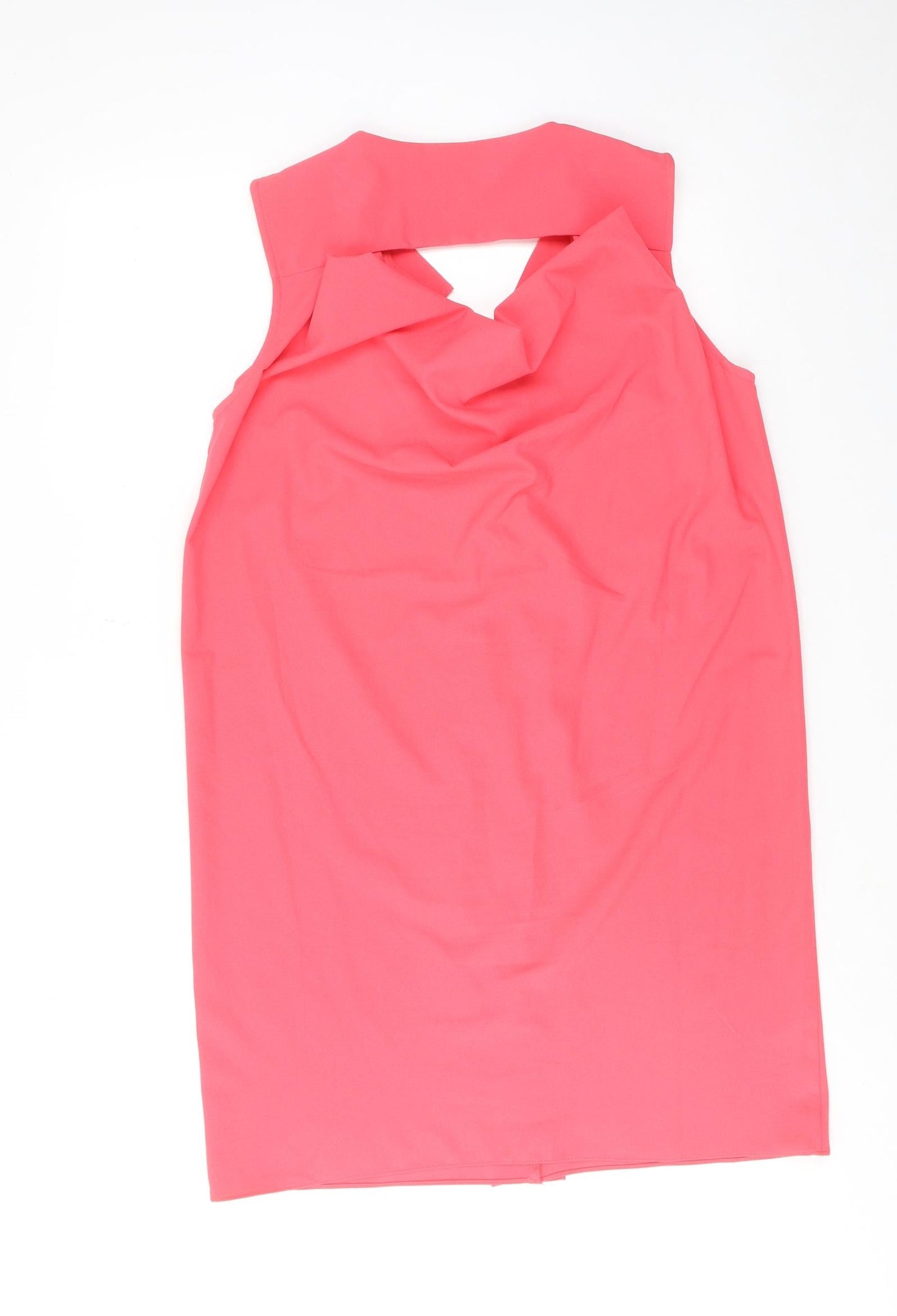 Molly Bracken Womens Pink Polyester A-Line Size S V-Neck Pullover