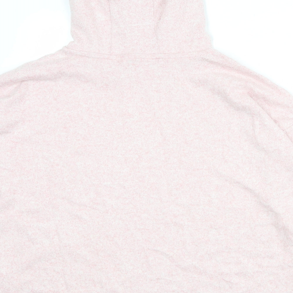 Marks and Spencer Girls Pink Polyester Pullover Hoodie Size 12-13 Years Pullover