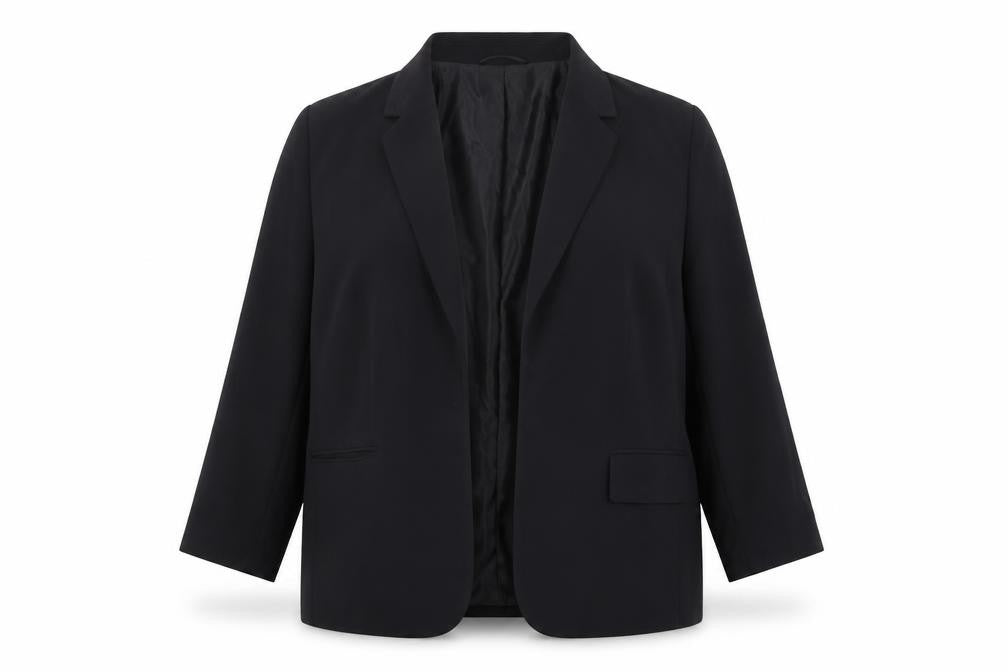Marks and Spencer Womens Black Polyester Jacket Blazer Size 20 - Open Style