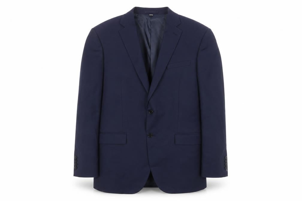 Marks and Spencer Mens Blue Polyester Jacket Suit Jacket Size 44 Regular