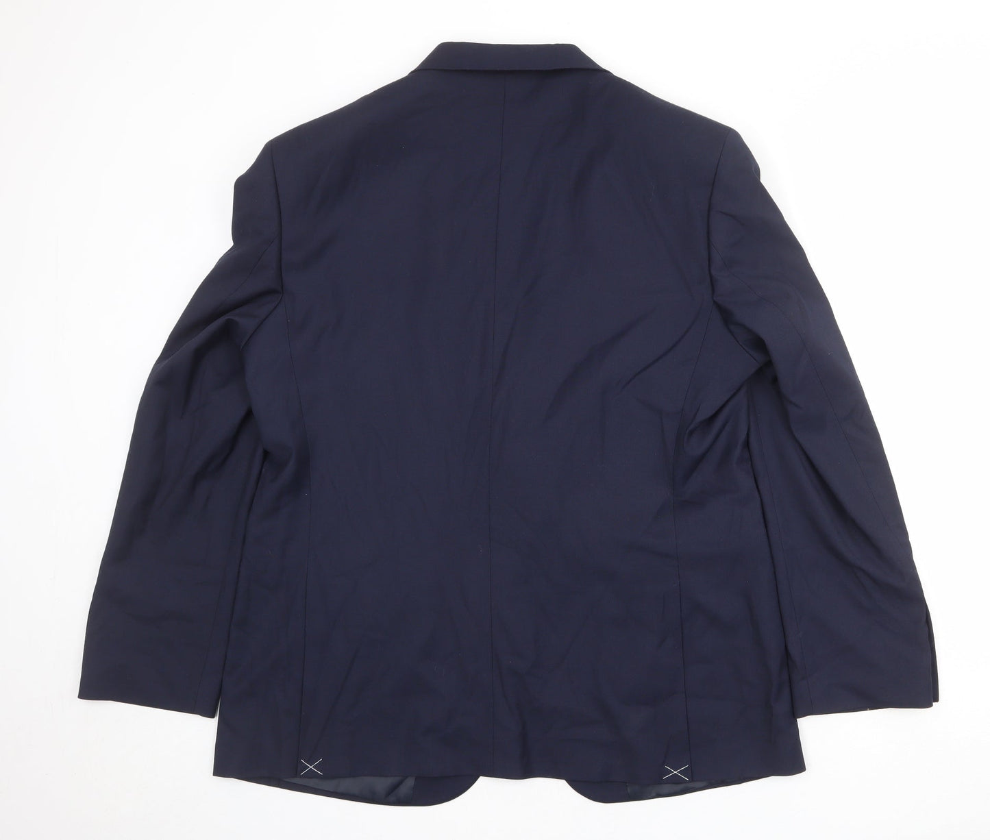 Marks and Spencer Mens Blue Polyester Jacket Suit Jacket Size 44 Regular
