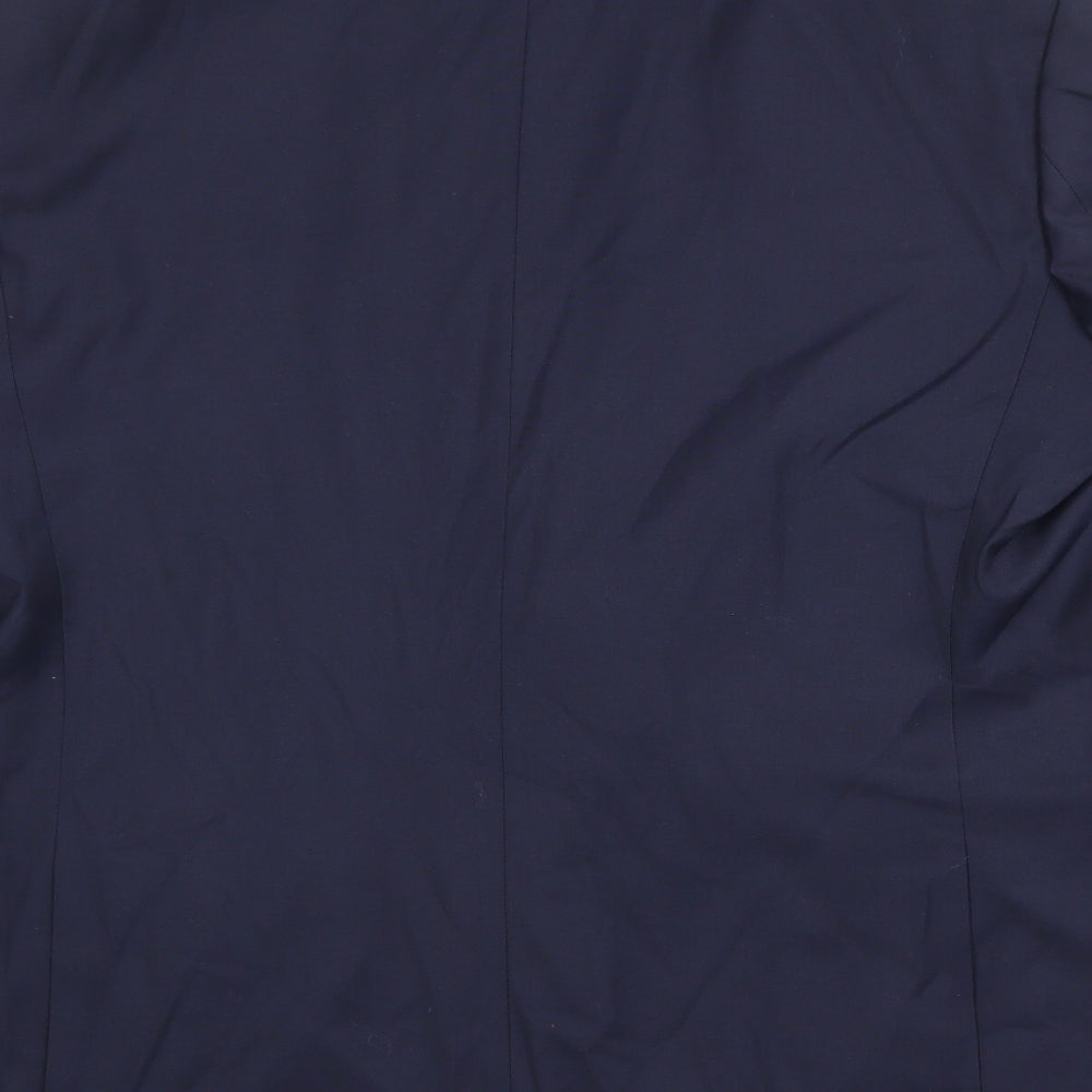 Marks and Spencer Mens Blue Polyester Jacket Suit Jacket Size 44 Regular