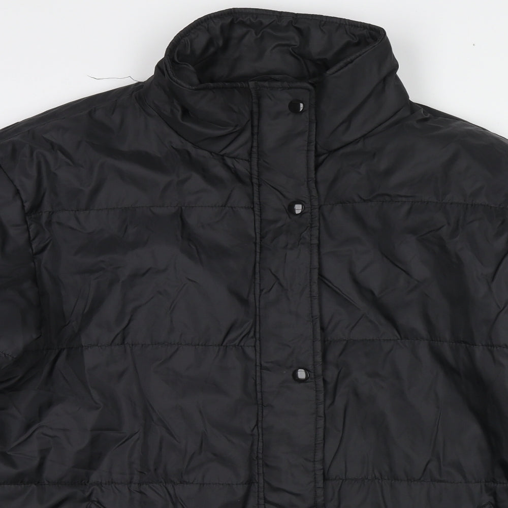 Vincelli Womens Black Jacket Size M Zip