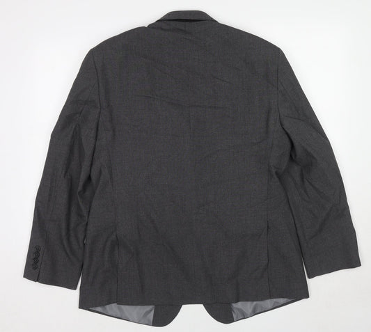 Marks and Spencer Mens Grey Polyester Jacket Suit Jacket Size 42 Regular