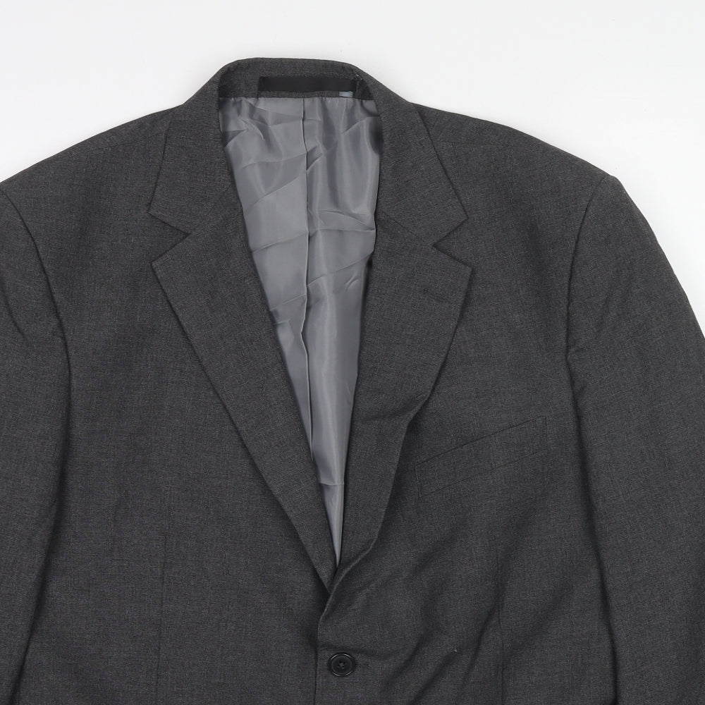 Marks and Spencer Mens Grey Polyester Jacket Suit Jacket Size 42 Regular