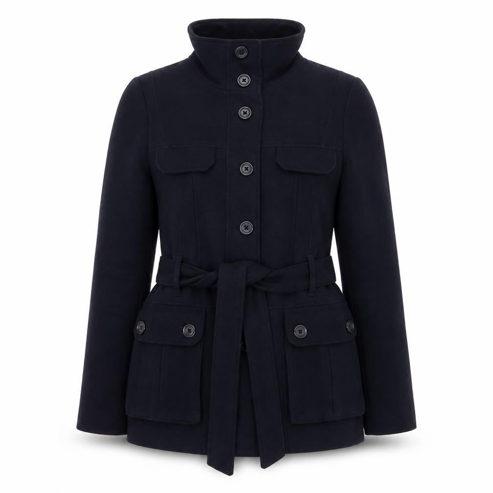 H&M Womens Blue Jacket Size 12 Button