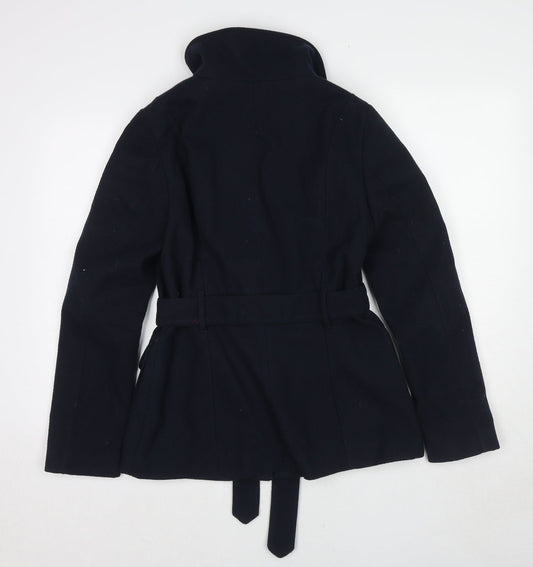H&M Womens Blue Jacket Size 12 Button