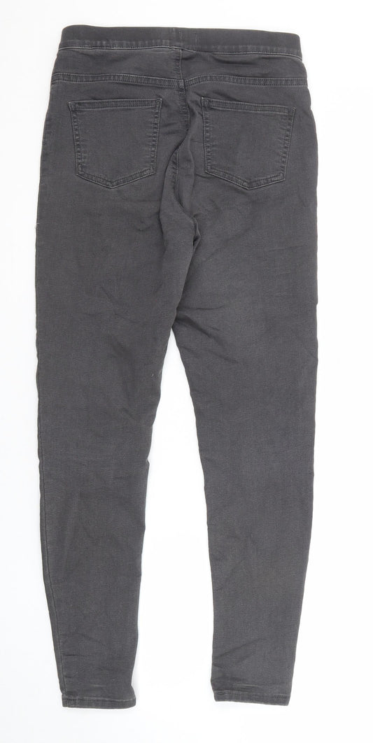 Marks and Spencer Womens Grey Cotton Jegging Jeans Size 8 Regular
