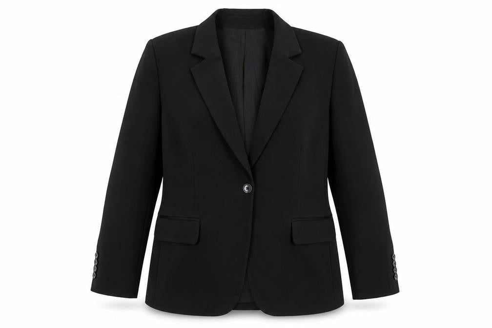 Finery Womens Black Polyester Jacket Suit Jacket Size 16