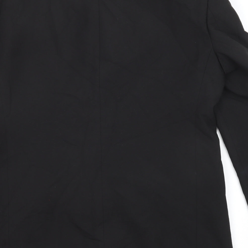 Marks and Spencer Mens Black Polyester Tuxedo Suit Jacket Size 40 Regular