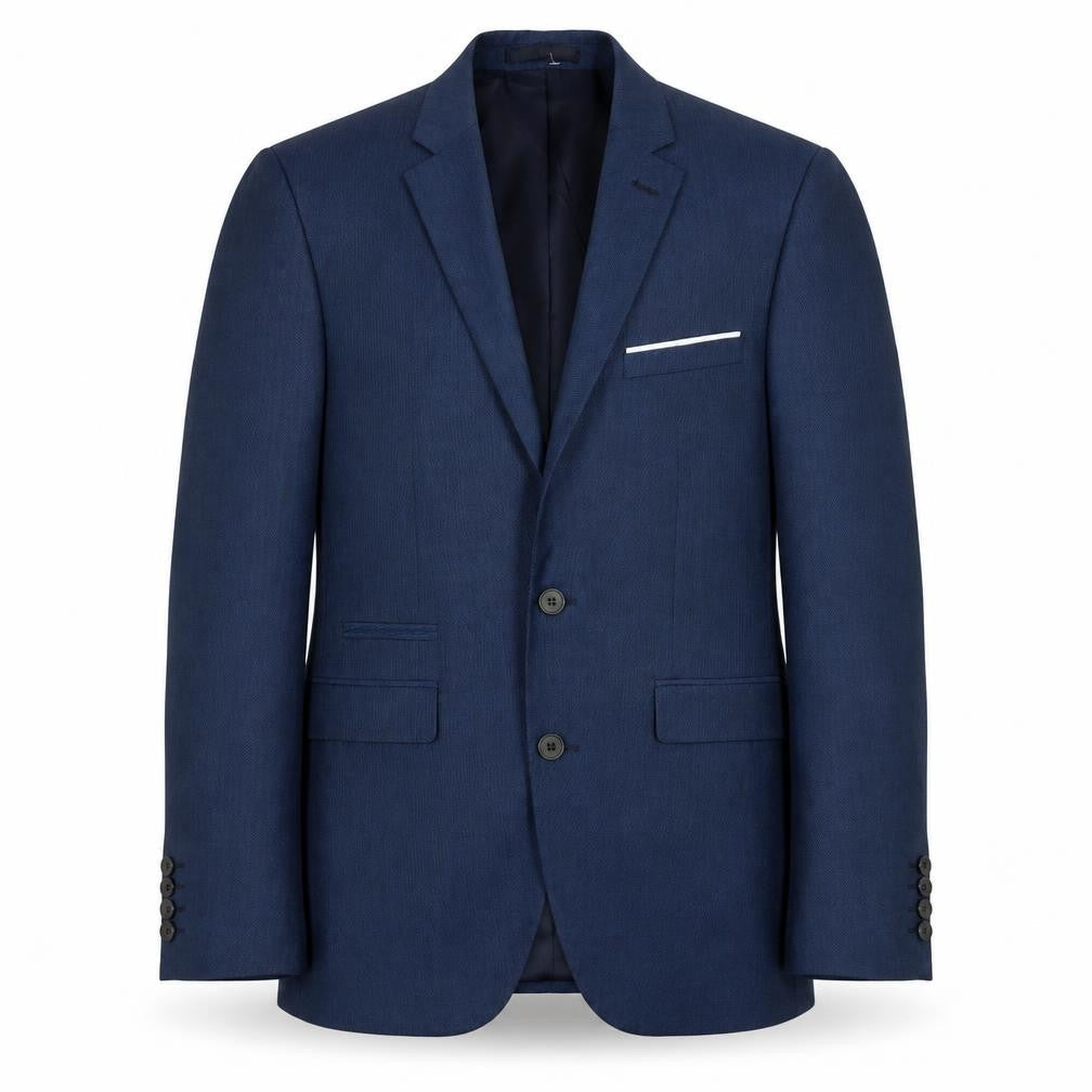 Burton Mens Blue Polyester Jacket Suit Jacket Size 38 Regular