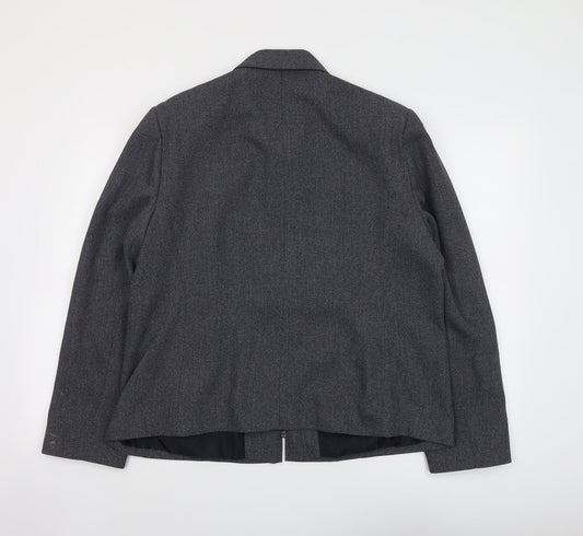 St Bernard Womens Blue Jacket Size 18 Zip