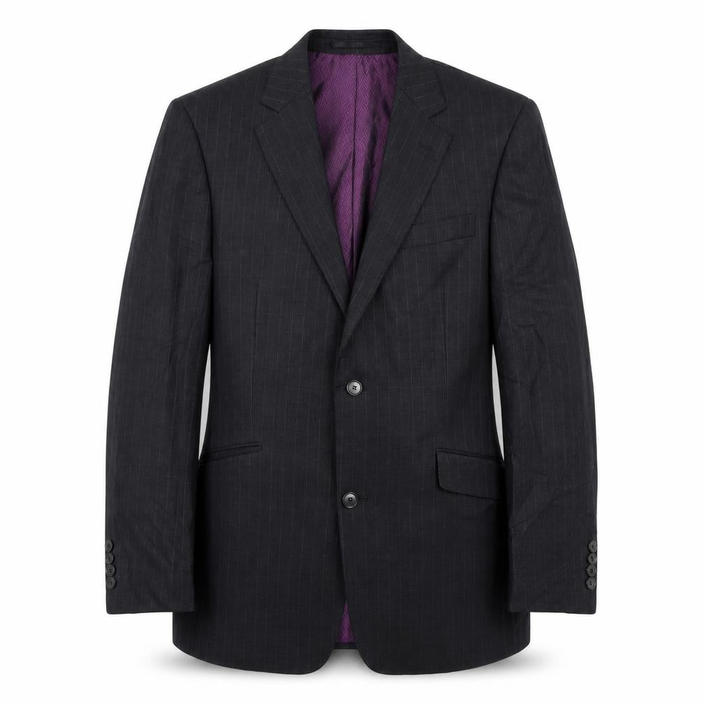Mens 42 Chest Regular Racing Green Grey Two-Button