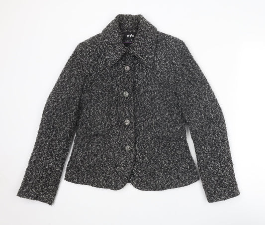 Per Una Womens Grey Jacket Blazer Size 10 Button
