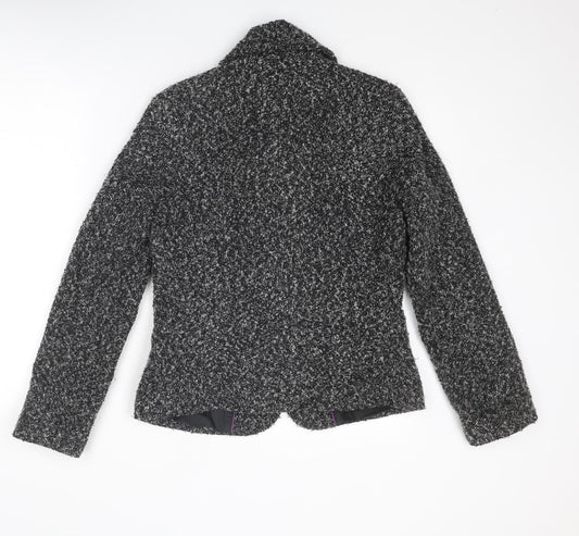 Per Una Womens Grey Jacket Blazer Size 10 Button