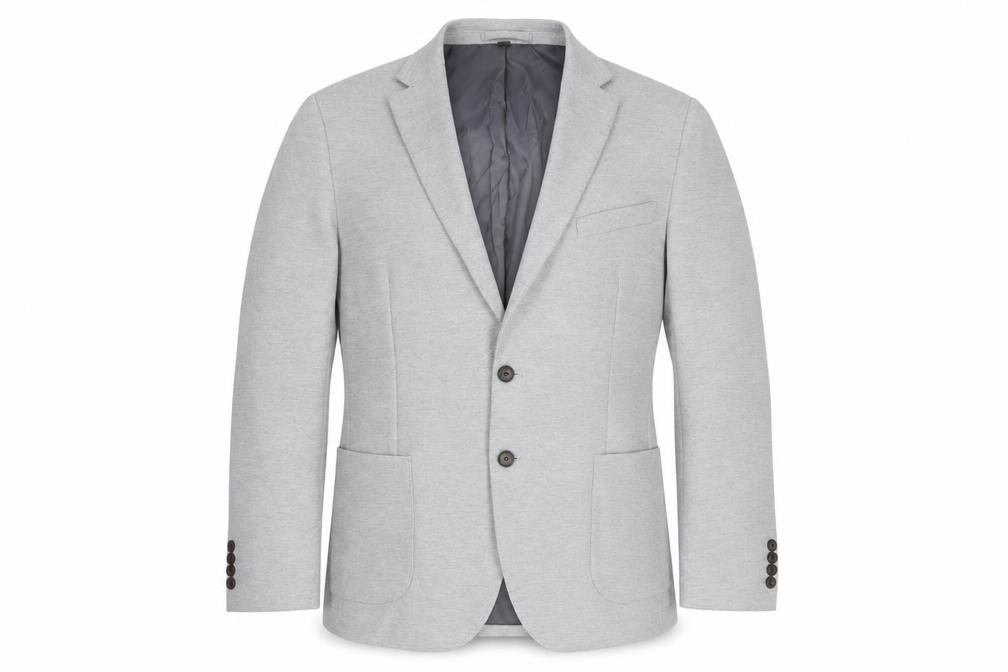 Marks and Spencer Mens Grey Polyamide Jacket Suit Jacket Size 42 Regular