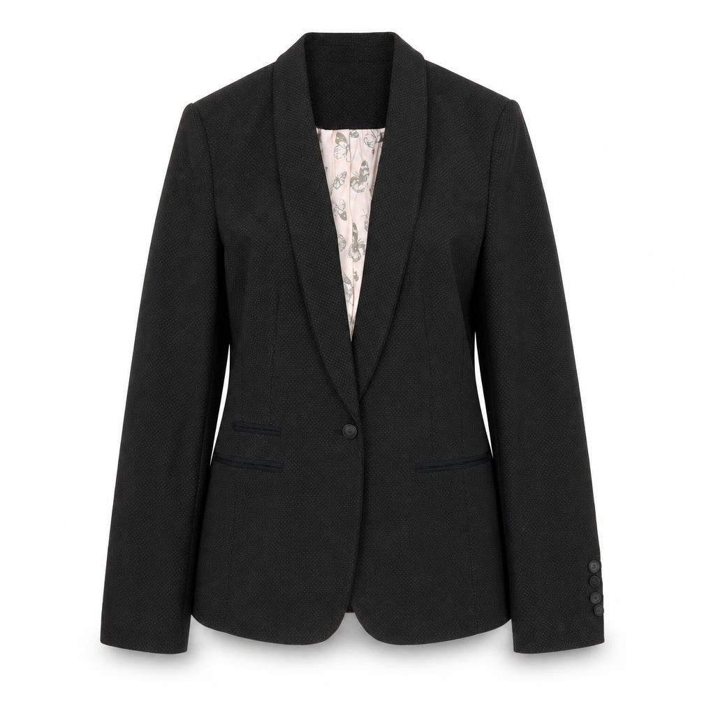 NEXT Womens Black Polyester Jacket Suit Jacket Size 10