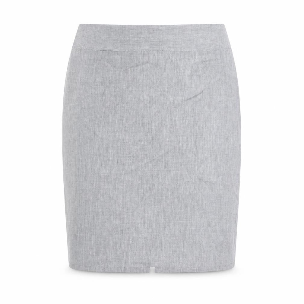 Pepperberry Womens Grey Polyester Straight & Pencil Skirt Size 12 Zip