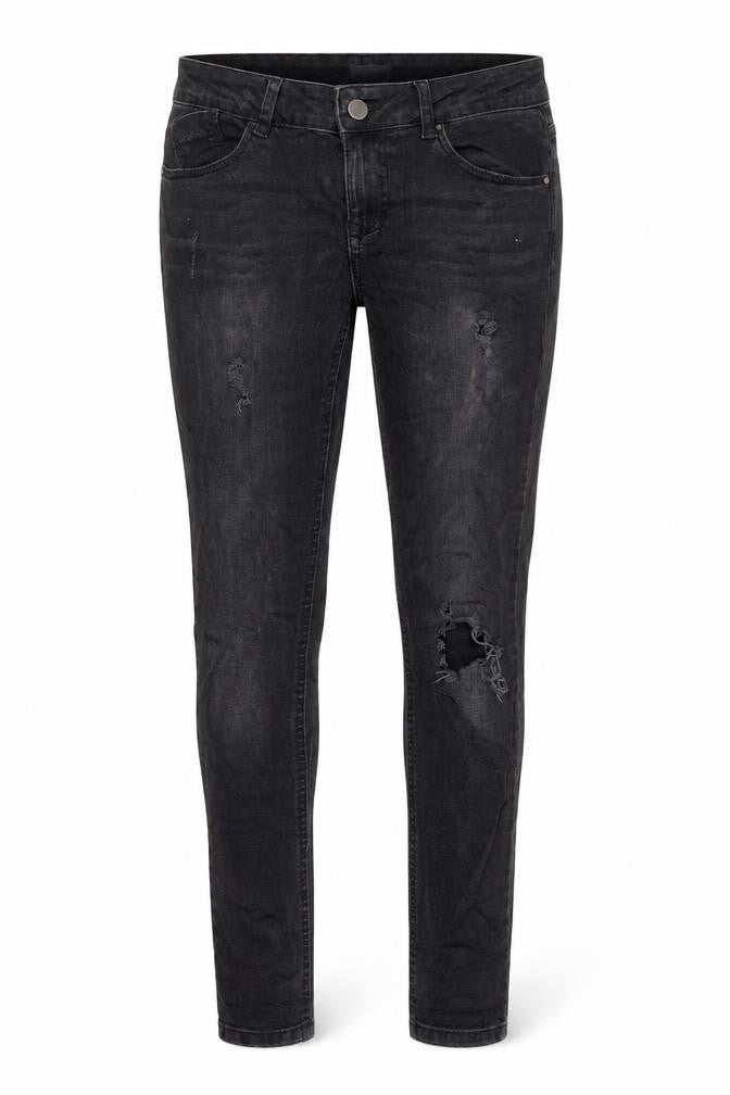 Dorothy Perkins Womens Grey Cotton Skinny Jeans Size 10 Regular Zip
