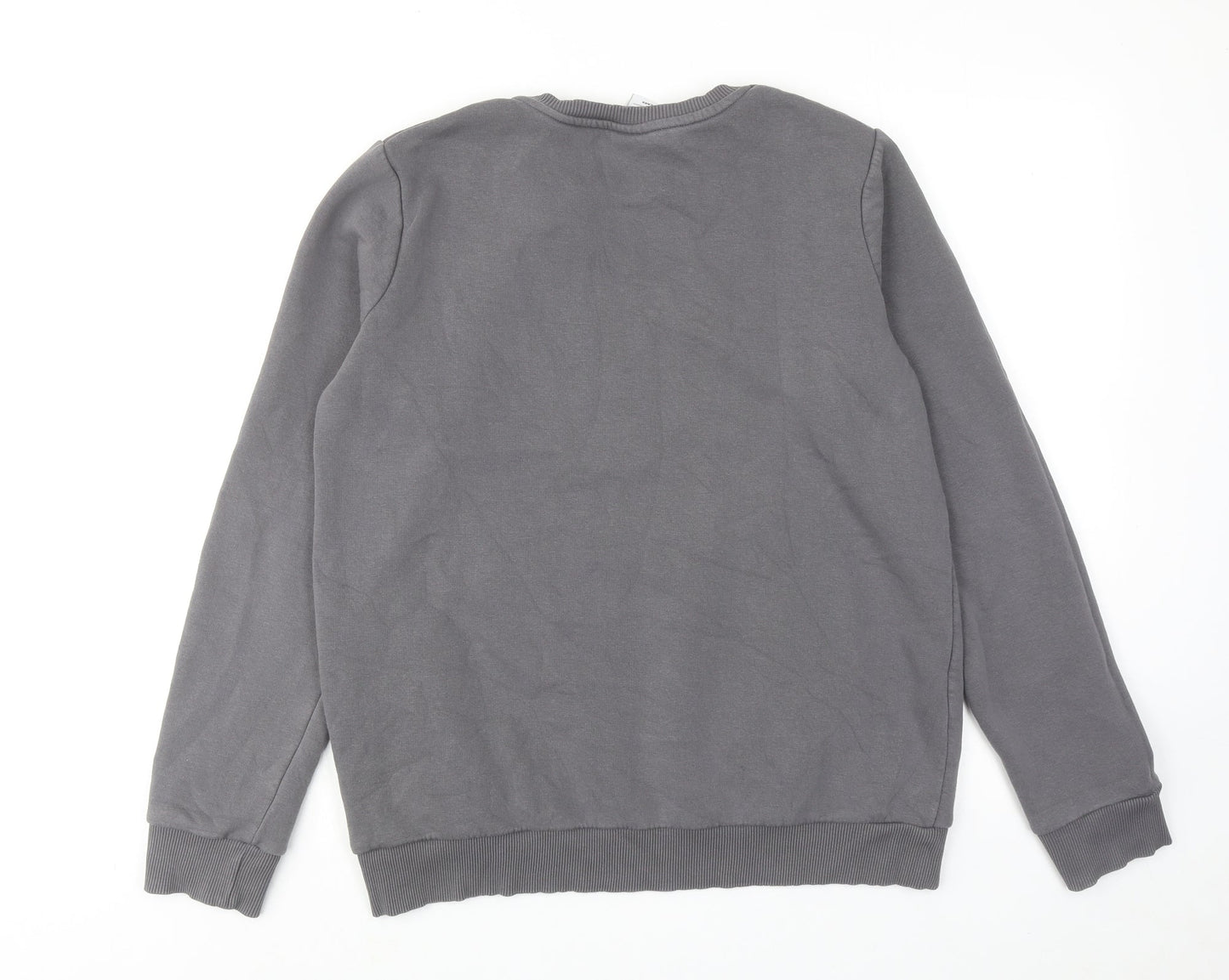 Hype Boys Grey Cotton Pullover Sweatshirt Size 15 Years Pullover