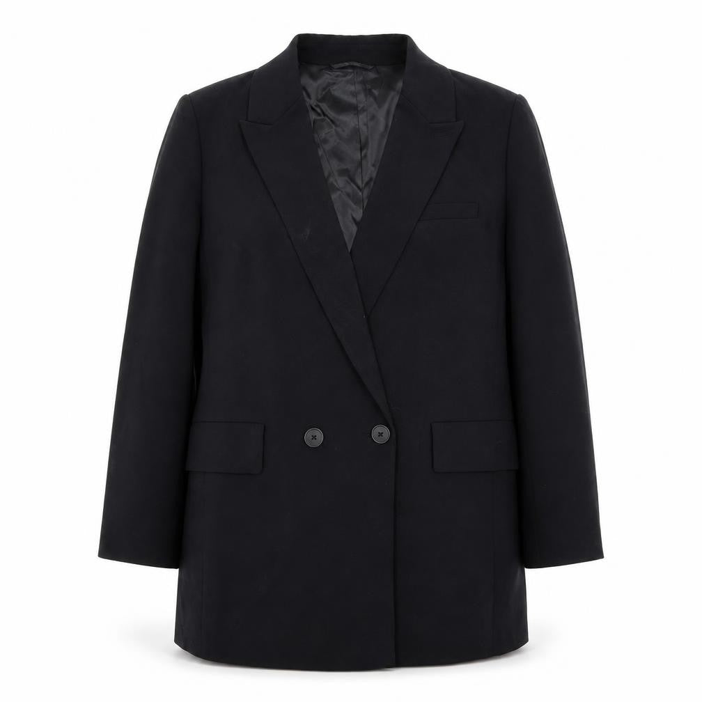 Marks and Spencer Womens Black Polyester Jacket Suit Jacket Size 16