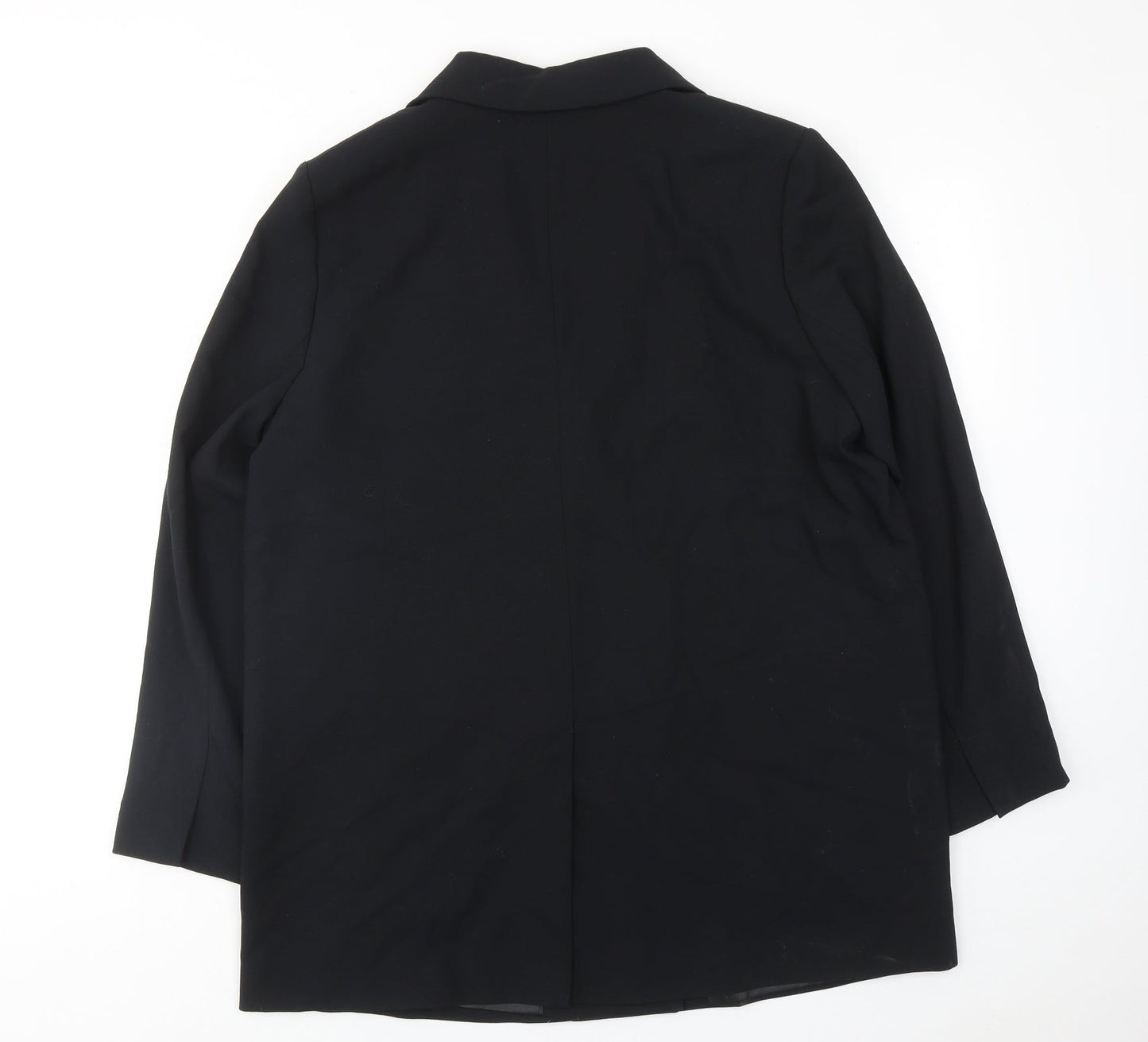 Marks and Spencer Womens Black Polyester Jacket Suit Jacket Size 16