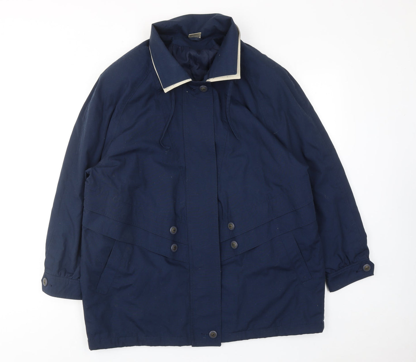 St. Bernard Womens Blue Jacket Size 12 Zip