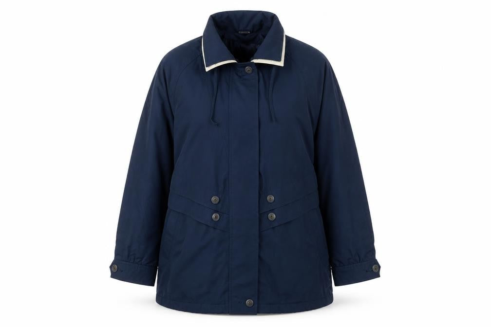 St Bernard Womens Blue Jacket Size 12 Zip