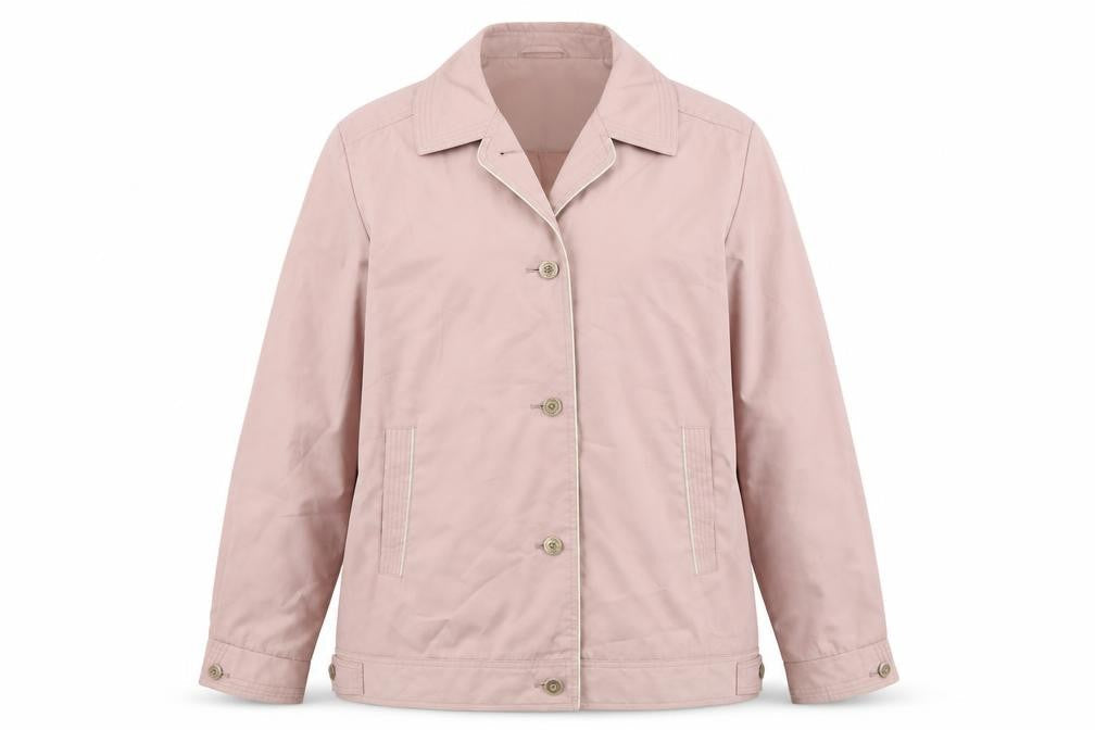 David Barry Womens Pink Jacket Size 16 Button
