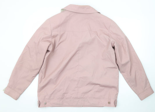 David Barry Womens Pink Jacket Size 16 Button