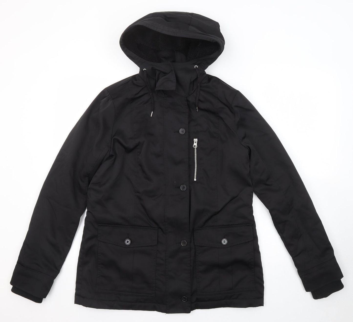 Very Womens Black Jacket Size 10 Zip