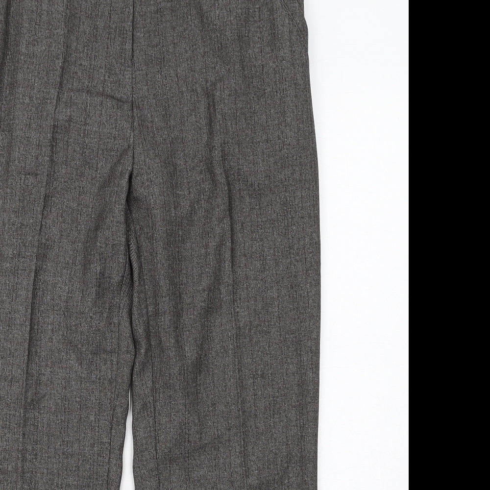 Anna Rose Womens Grey Polyester Dress Pants Trousers Size 16 Regular Zip