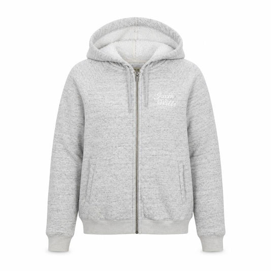 Womens UK 6 Regular Jack Wills Grey Full Zip Hoodie